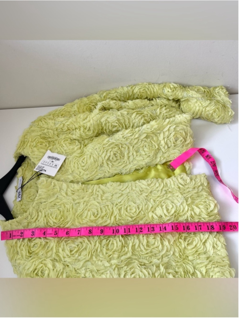 NEW ZARA TEXTURED FLORAL CARDIGAN SIZE M - Picture 4 of 11